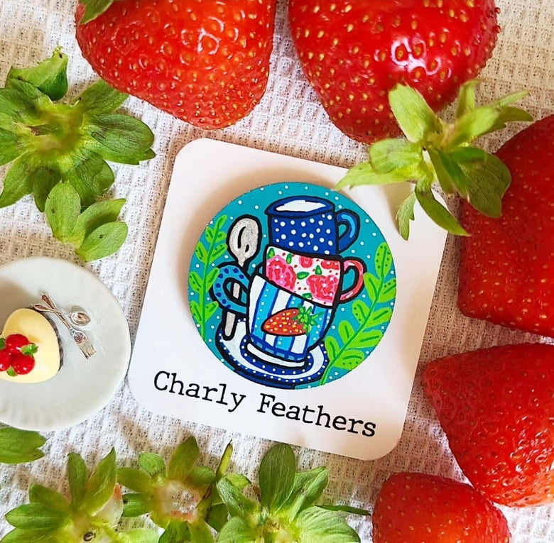 Strawberry Teacups