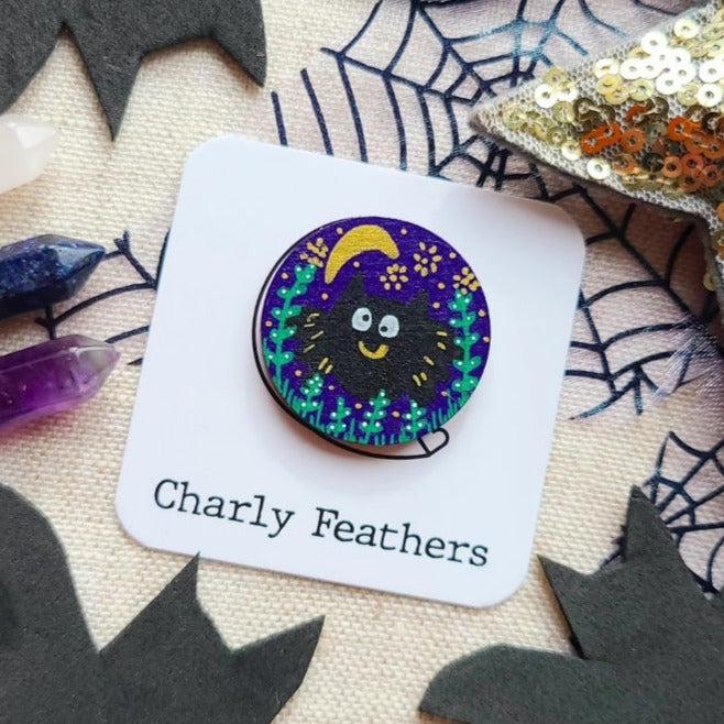 cute bat illustration on needle minder